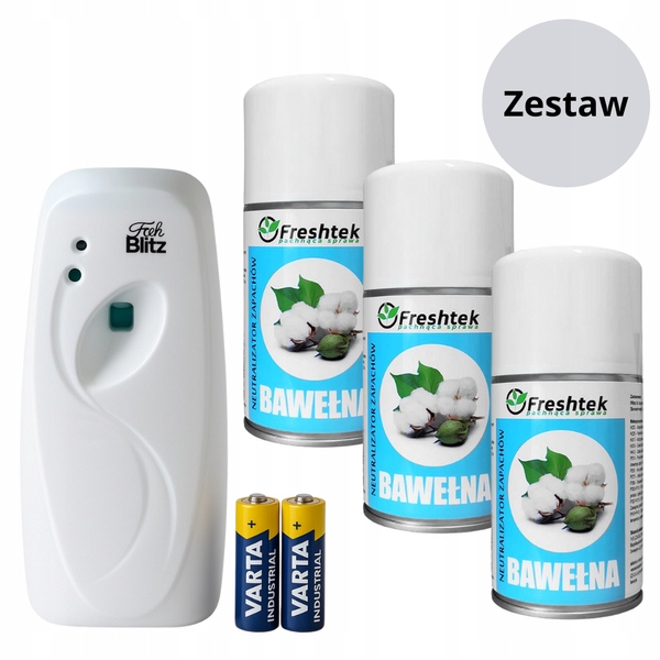 Levně Sada AirBlitz – Difuzér 3 náplně Bavlna 250 ml