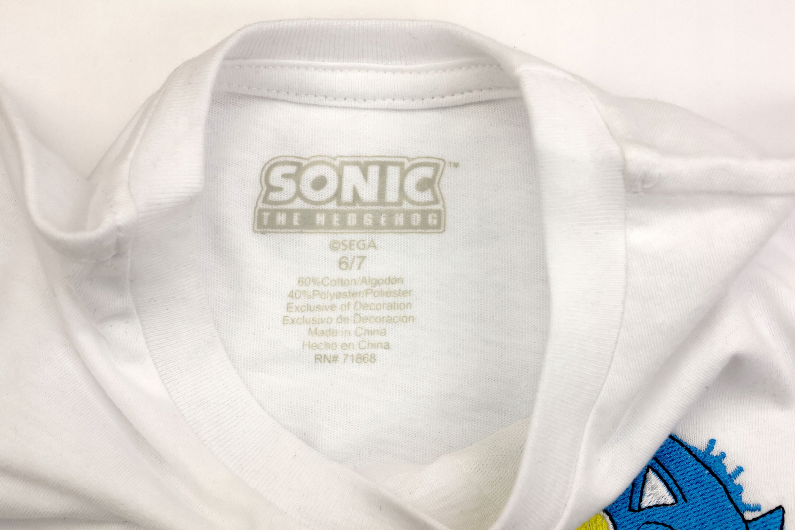 Zestaw dziecko Koszulka Spodenki dresowe Sega SONIC The Hedgehog 6/7HAFT Materiał dominujący bawełna