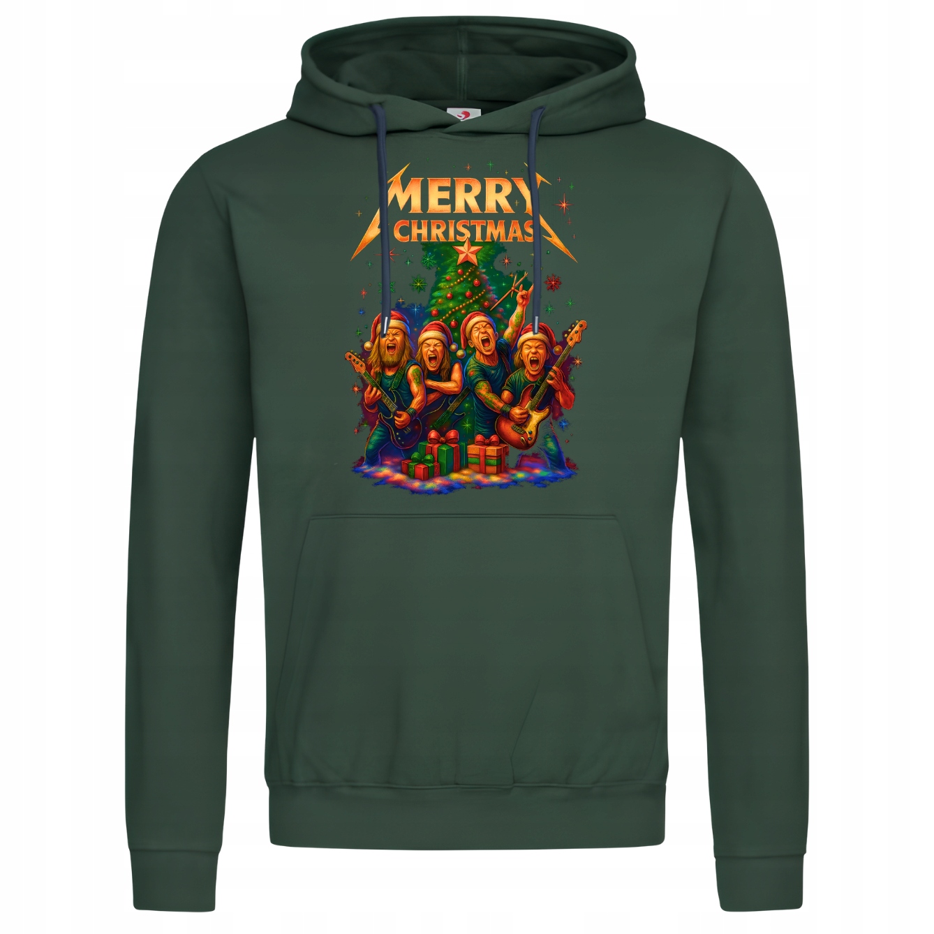 Pánská mikina Rockové Vánoce ve stylu Metallica rock na Vánoce