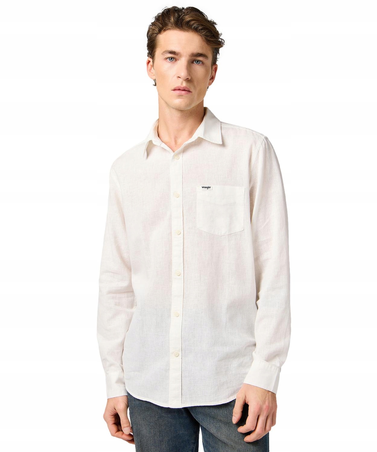 Košile Wrangler 1 Pkt Shirt 112362907 White XL