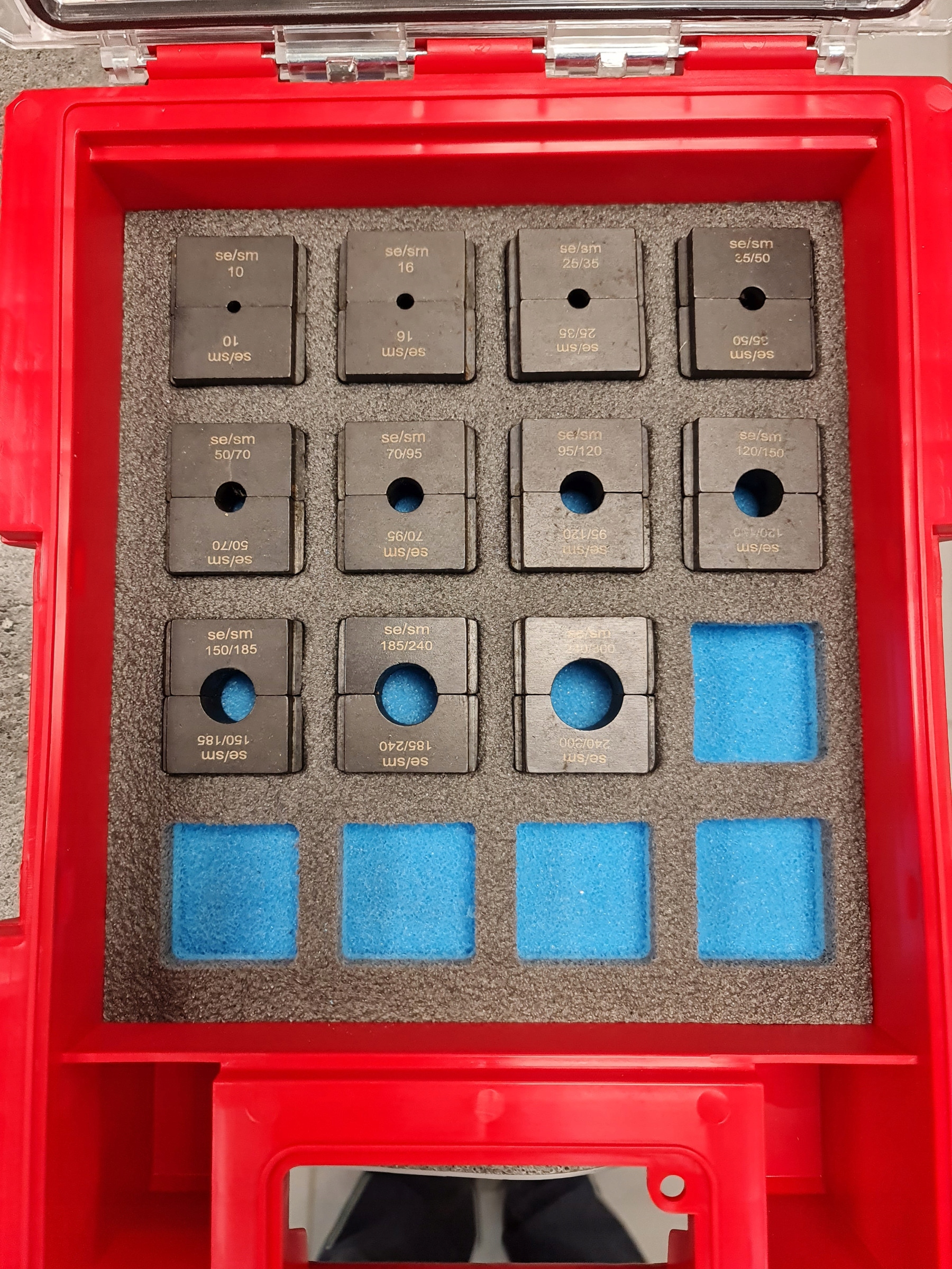 M300-RU10300 Sada matric pro sektor 10-300 mm2 v kufru Qbrick EQ12