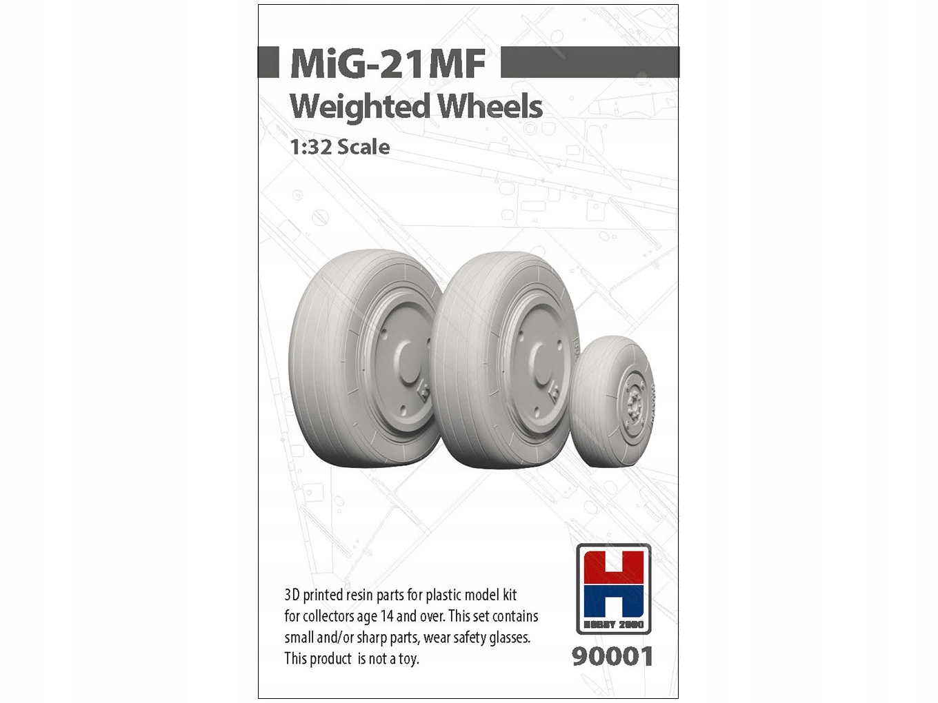 MiG-21MF Weighted Wheels 90001 Hobby 2000