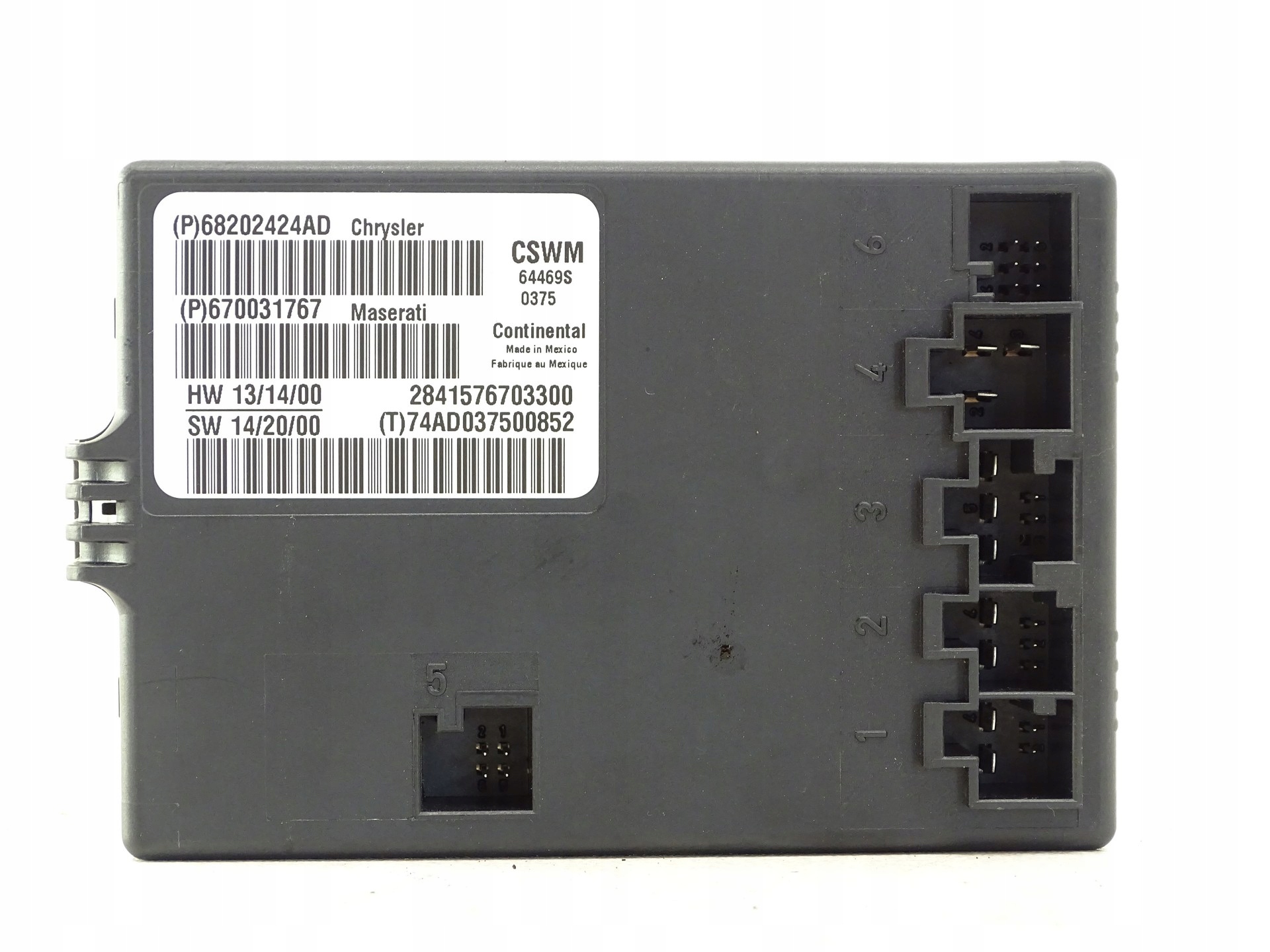 module control unit CSWM MASERATI GHIBLI III 670031767
