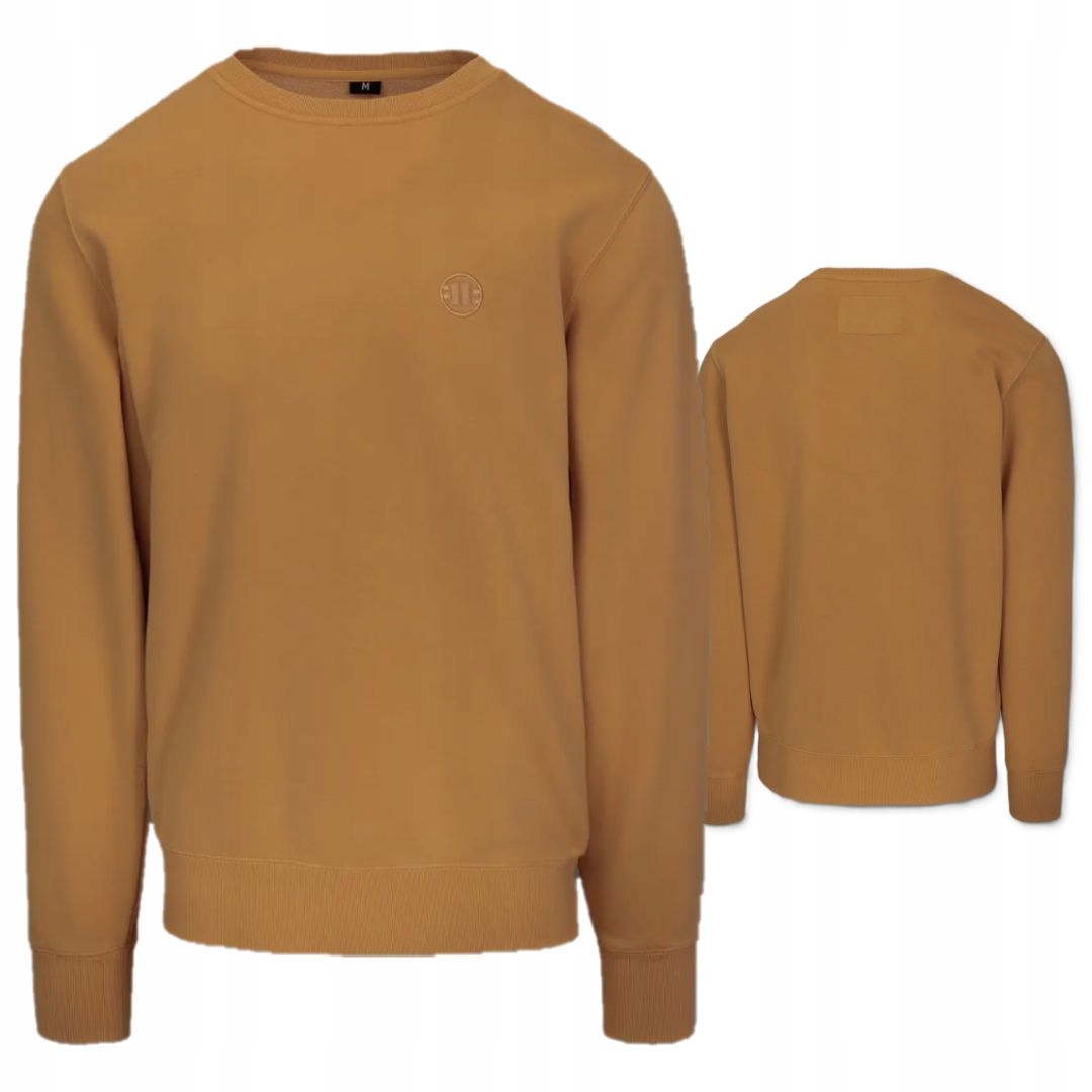 Pitbull West Coast Pánská Mikina Bez Kapuce Washed Lancaster II Medová XL