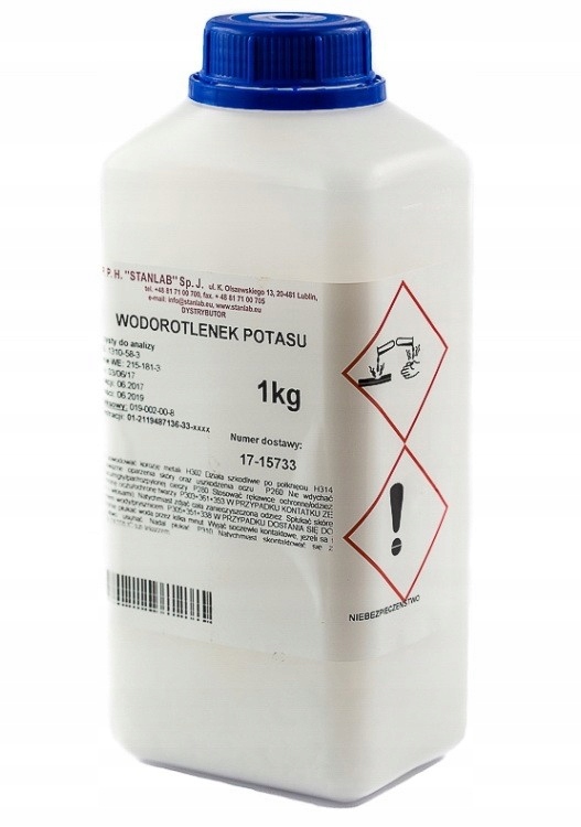 

Wodorotlenek Potasu Czda 1kg Stanlab