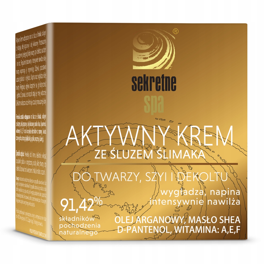 

Sekretne Spa Aktywny krem Ze Śluzem Ślimaka