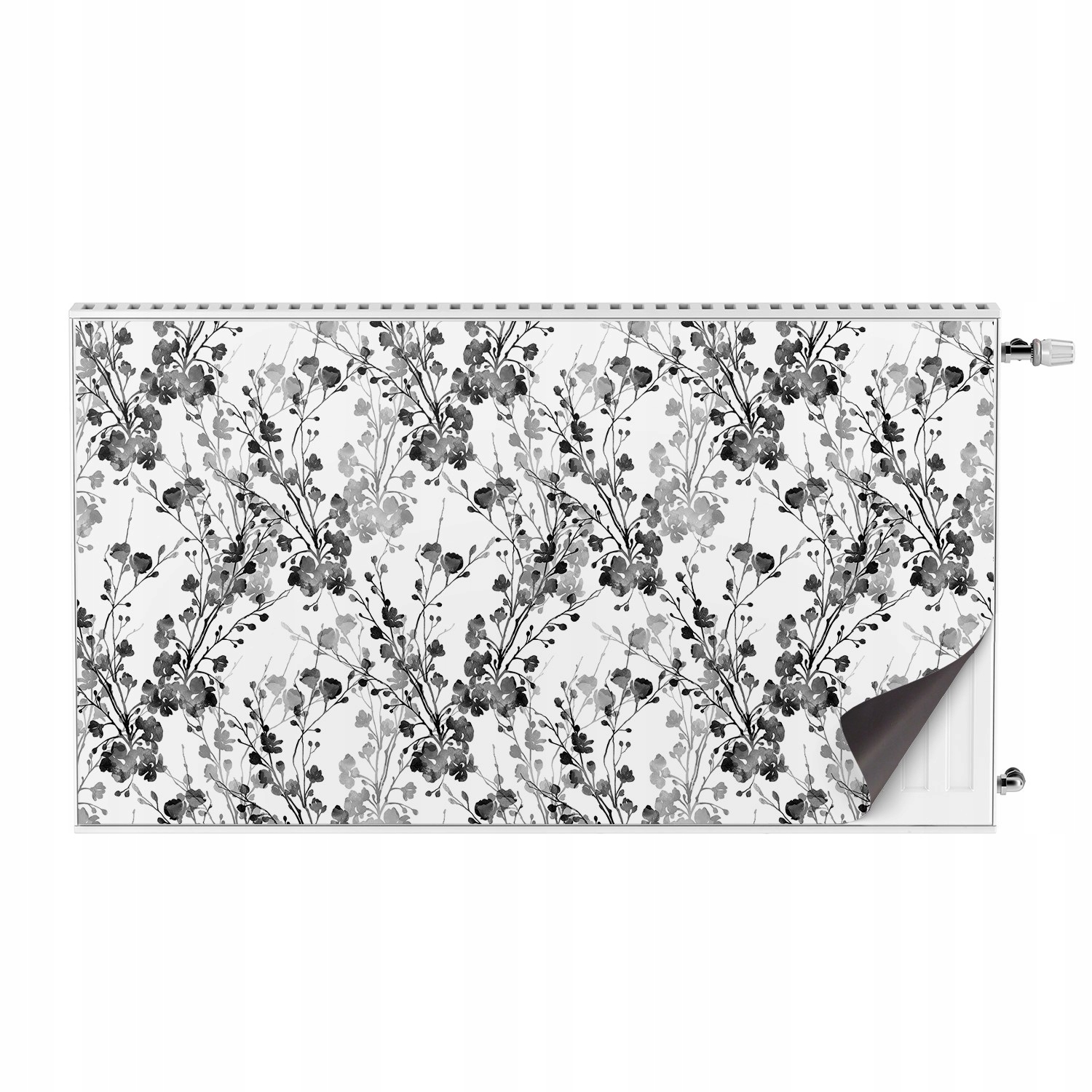 Kryt na radiátor 110x60 ozdobný Větve květin