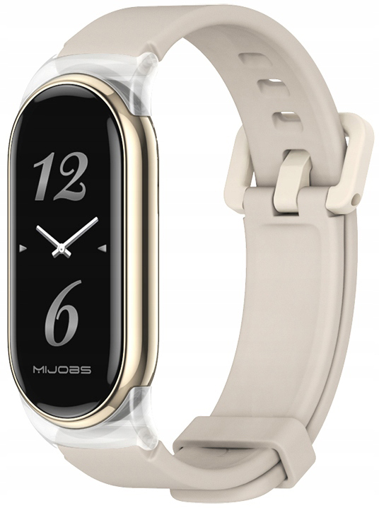 Pasek silikonowy opaska RabbitMob do Xiaomi Mi Smart Band 8/9/10 | Szary