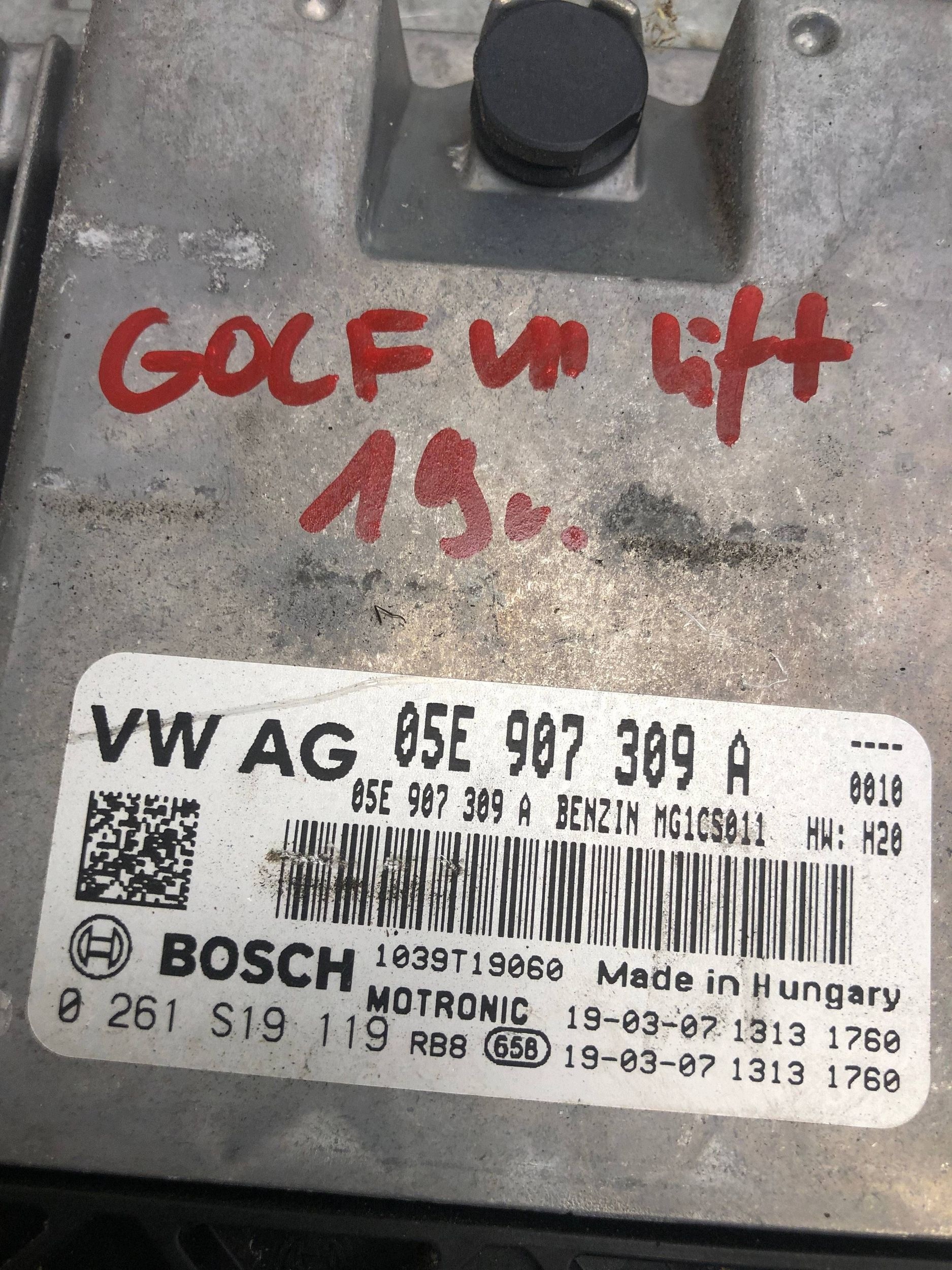 computer Motore 1.5 TGI DHFA VW GOLF VII LIFT 05E907309A