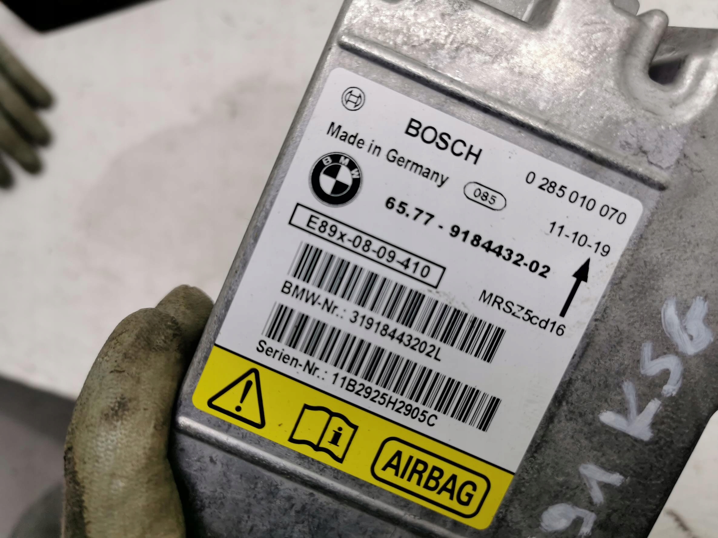 modulo Centralina airbag BMW SERIA 3 E90 E91 9184432