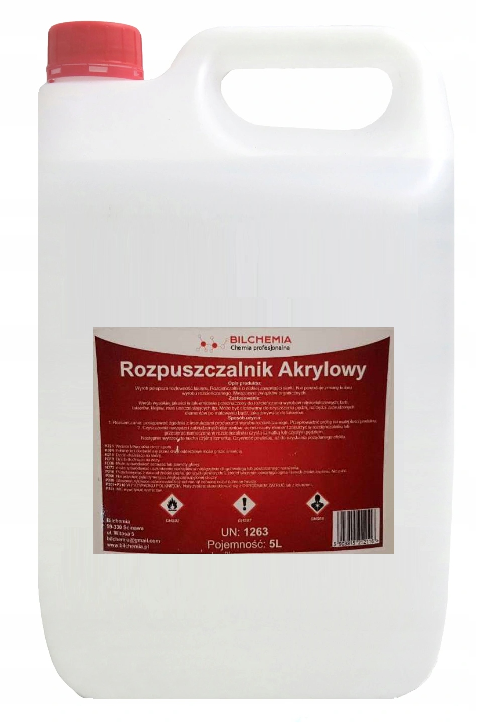 

Rozcieńczalnik Rozpuszczalnik Akrylowy 5L
