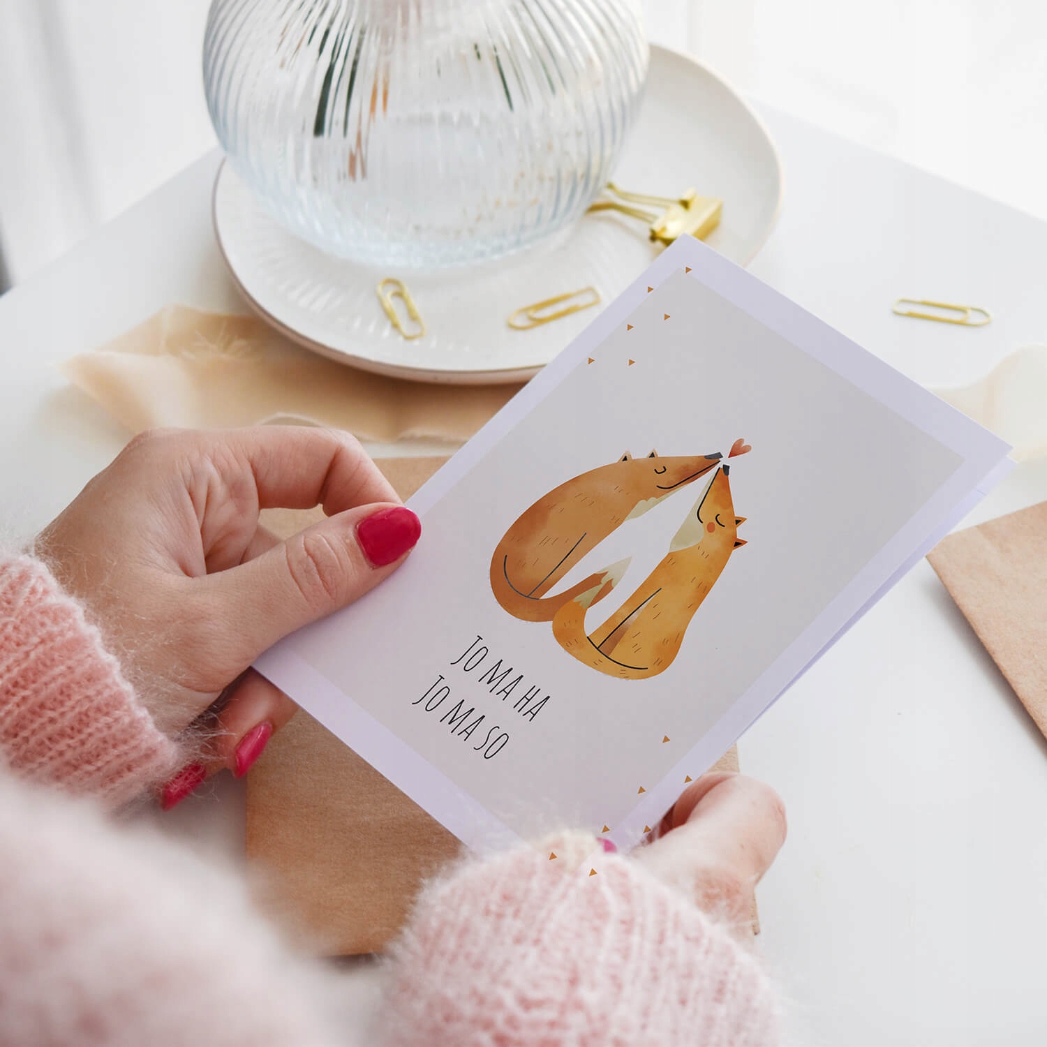 KARTKA MIŁOSNA Liski Jo ma ha KARTKA WALENTYNKOWA Marka Cardie