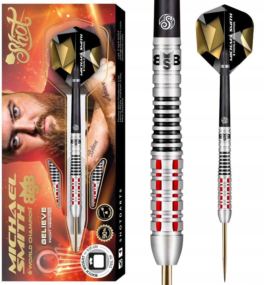 Lotki Rzutki Dart Shot Michael Smith Believe 22g