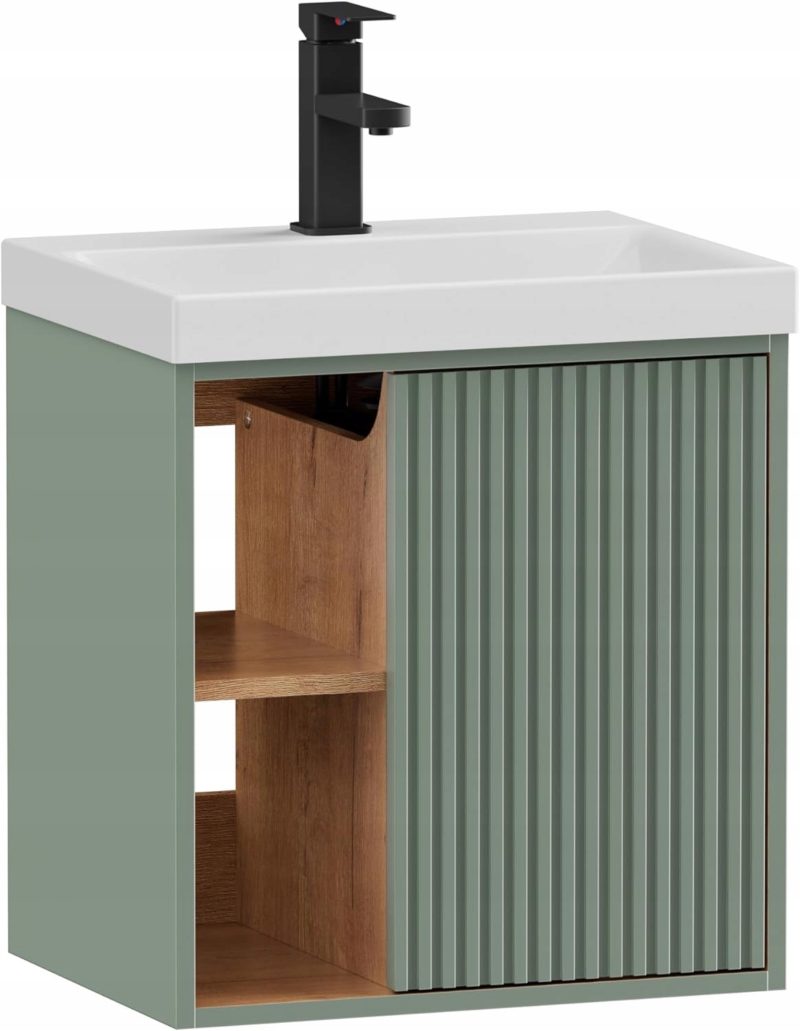 Uev Umývadlo so závesnou skrinkou, 50 cm, Wc pre hostí, skrinka pod umývadlo