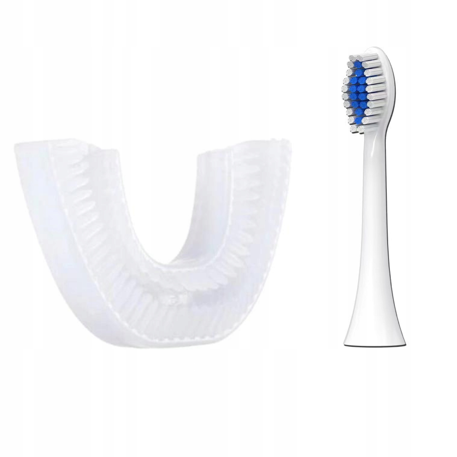 SZCZOTECZKA Soniczna DLA DZIECI 360 SIMED U-shape 2w1 Nauka mycia NIEBIESKA Linia SONICZNA SZCZOTECZKA