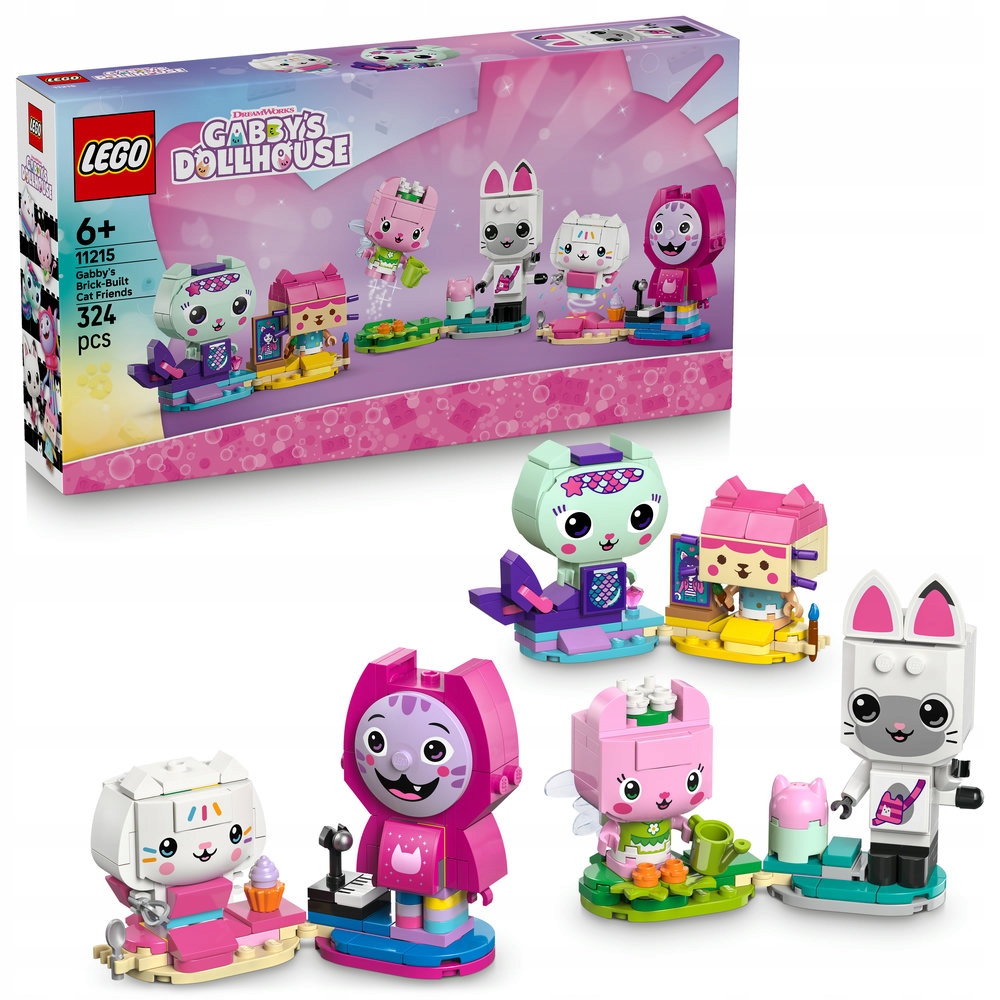 Lego Gábinin kouzelný domek 11215 Gábi a kočičí kamarádi z kostek