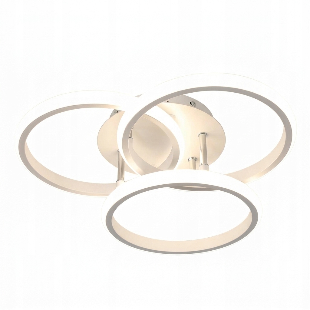 LAMPA SUFITOWA LED OKRĄGŁA ŻYRANDOL RING BIAŁY NOWOCZESNY 40W BARWA NEUTRALNA 4500K