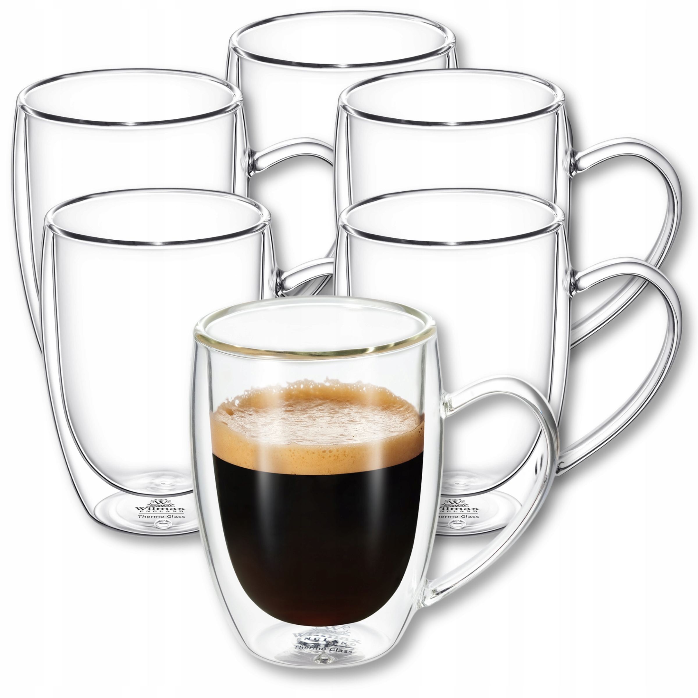 Termohrnček na kávu a čaj s dvojitou stenou Wilmax 250 ml