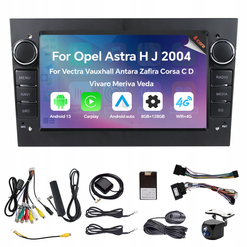 Autorádio s Androidom 13 pre Opel Astra Hgj Antara Vectra C Zafira B Vivaro