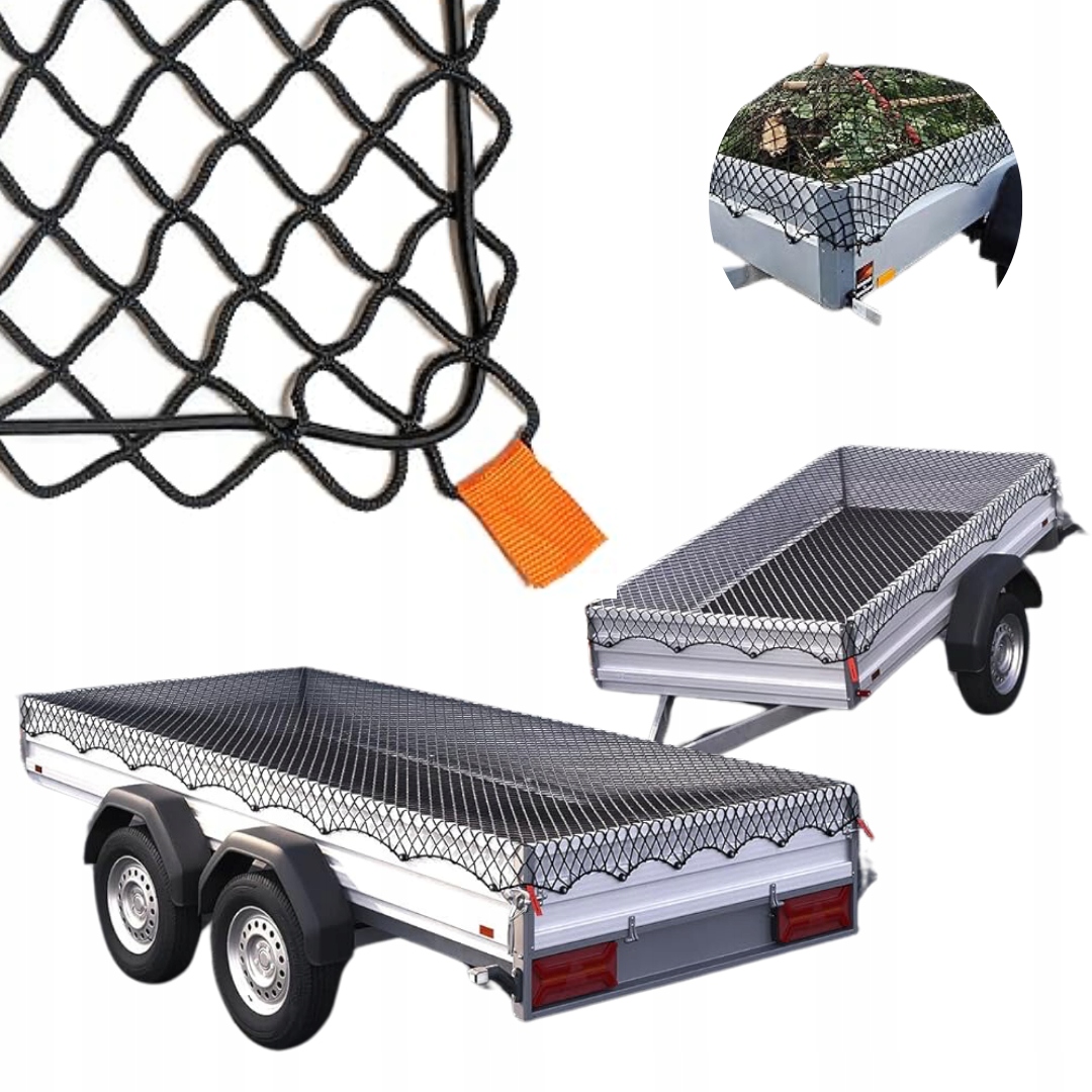 SIATKA ZABEZPIECZAJĄCA ŁADUNEK 2X3 ROZCIĄGLIWA GĘSTA SIATKA