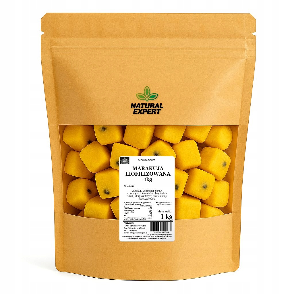 Marakuja Liofilizowana 1kg Mocny naturalny smak