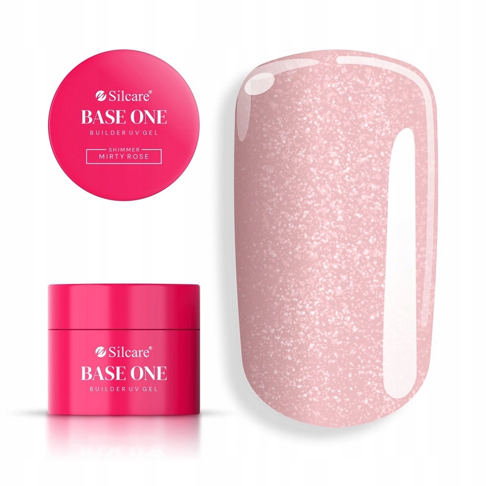 Silcare Base One Shimmer Misty Rose żel budujący do paznokci 50g