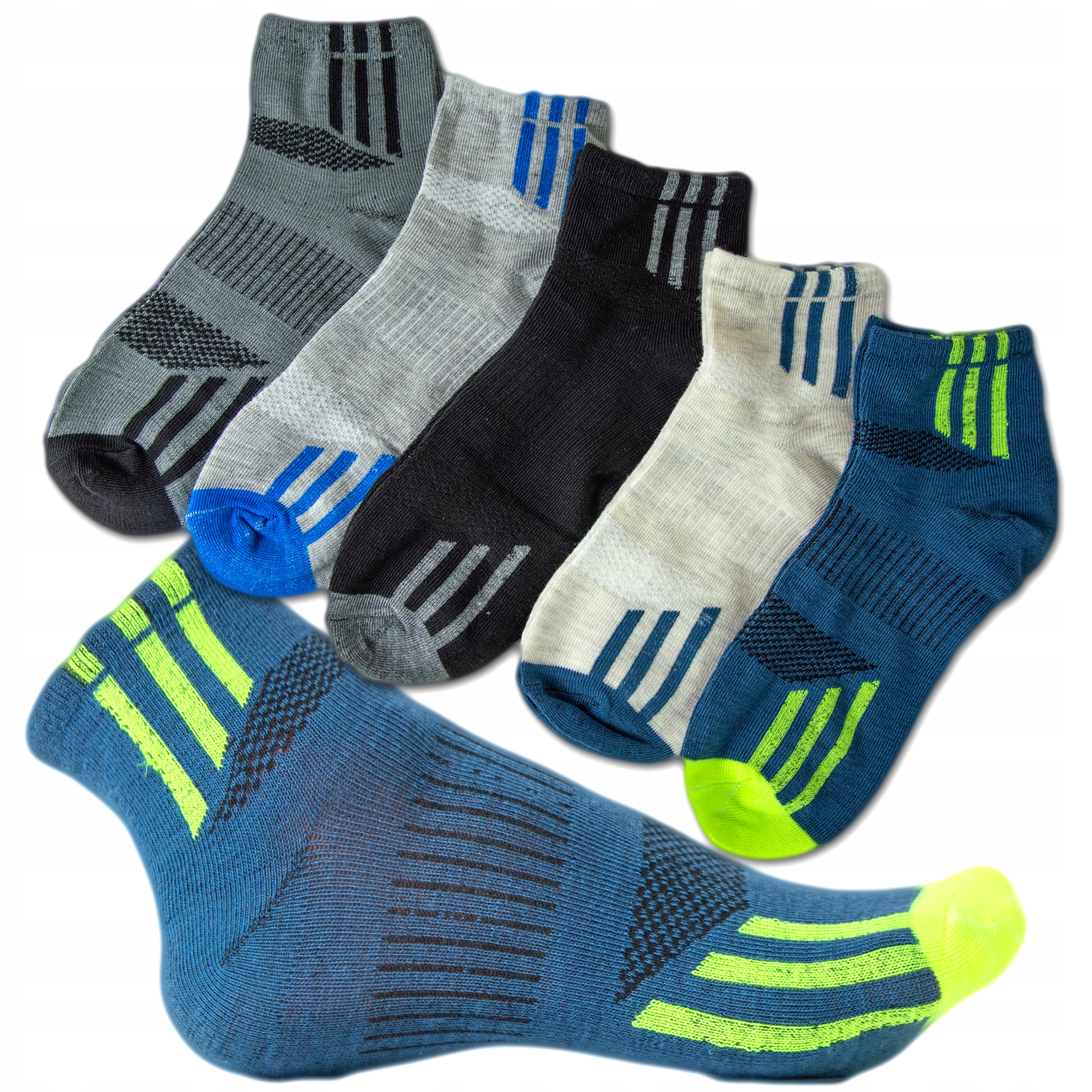 

5 X Skarpety Skarpetki chłopięce bawełna r 35-38