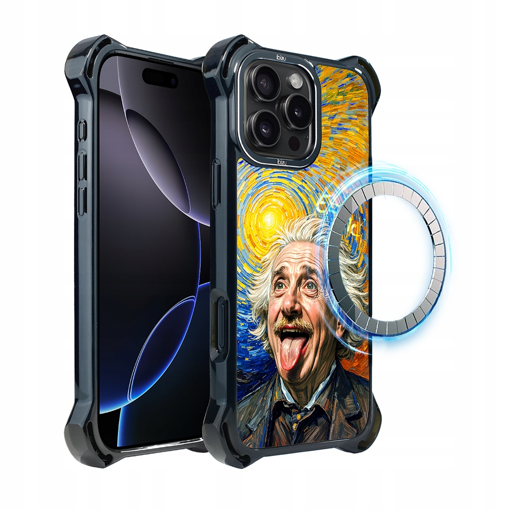 Pouzdro pro iPhone 16 Pro Ibizu DropGuard Ultra s MagSafe, Einstein