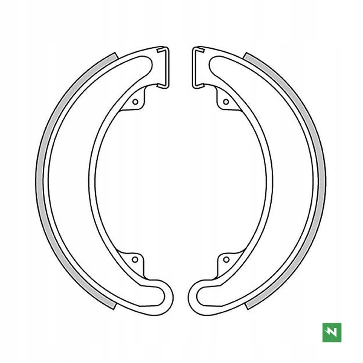 Newfren Brzdové Čeľuste Honda Cb 250/360/400 '73-79, Atc 250 '85-88, Trx