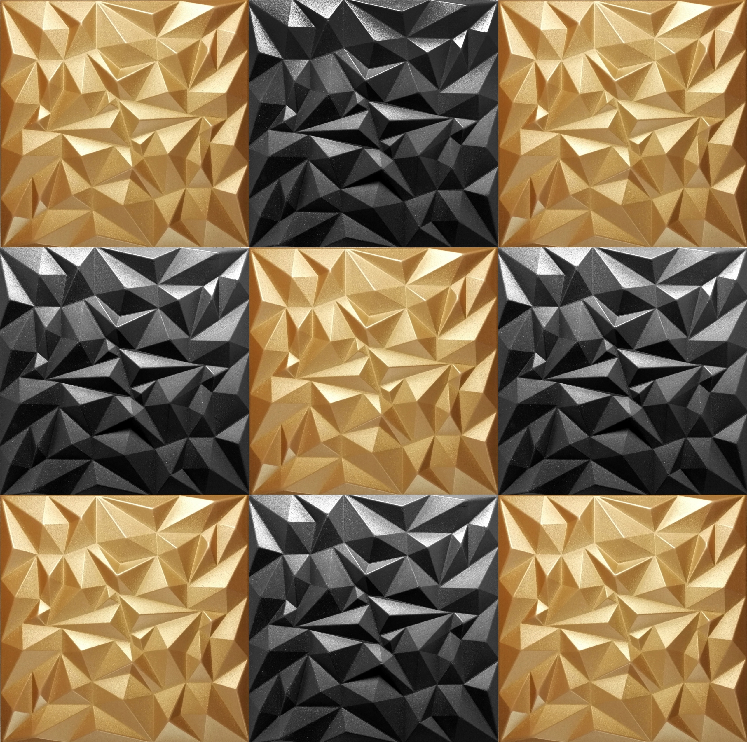 PIANKOWE PANELE ŚCIENNE KASETONY 3D Ametyst CZARNE Liczba m² w opakowaniu 0