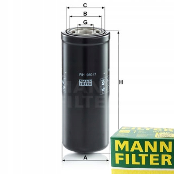 980/7 - Фильтр коробки передач для CASE IH MAXXUM 115 125