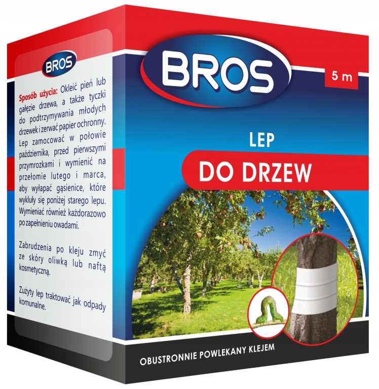 

Taśma Lepowa do Drzew na Szkodniki 5m Bros