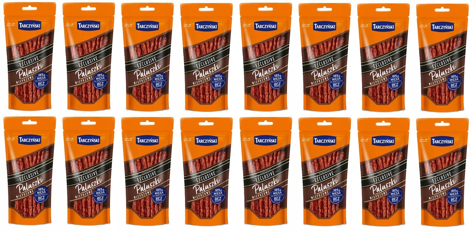 Levně 16x 95g Tarczyński Kabanos exclusive tyčinky vepřový Karton