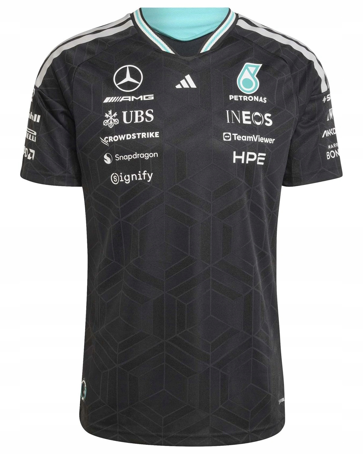 Tričko Mercedes-AMG Petronas F1 adidas 2026 Authentic černá r.XL