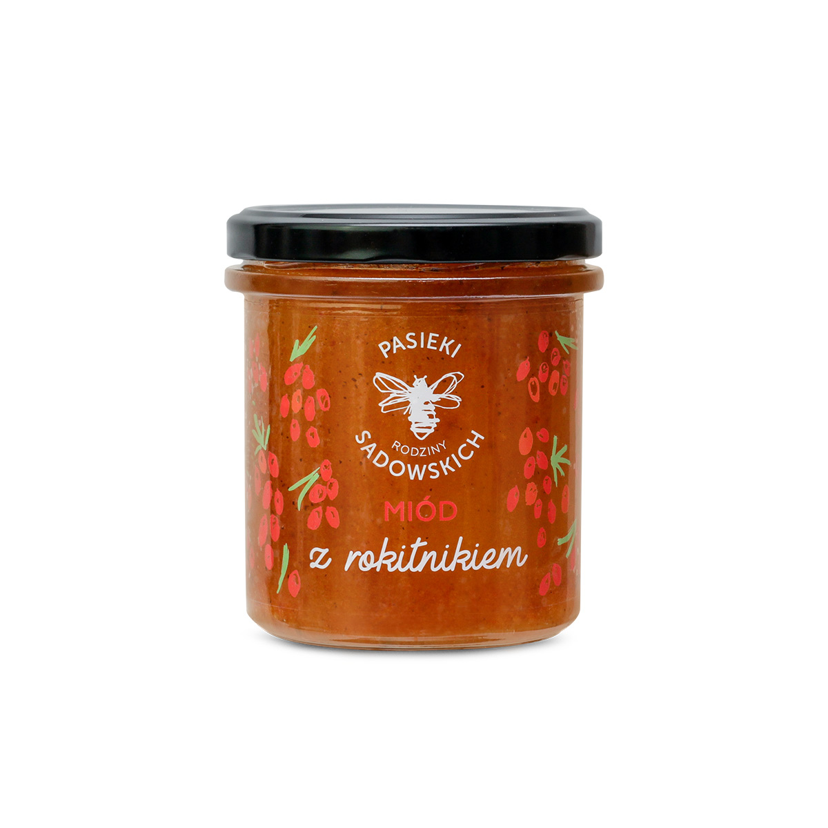 Levně 2X Med mnohokvětý s rakytníkem 430 g