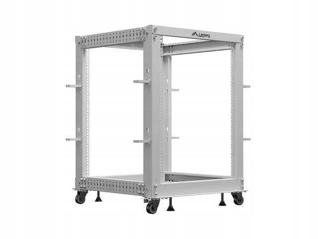 Lanberg Otvorený Rack 19" 15U 600X600-1100 Nastaviteľný Šedý OR01-6115-S