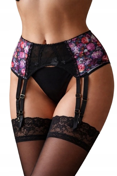 Gossard Pas Do Pończoch M Entice 11282 BLACK PRINT