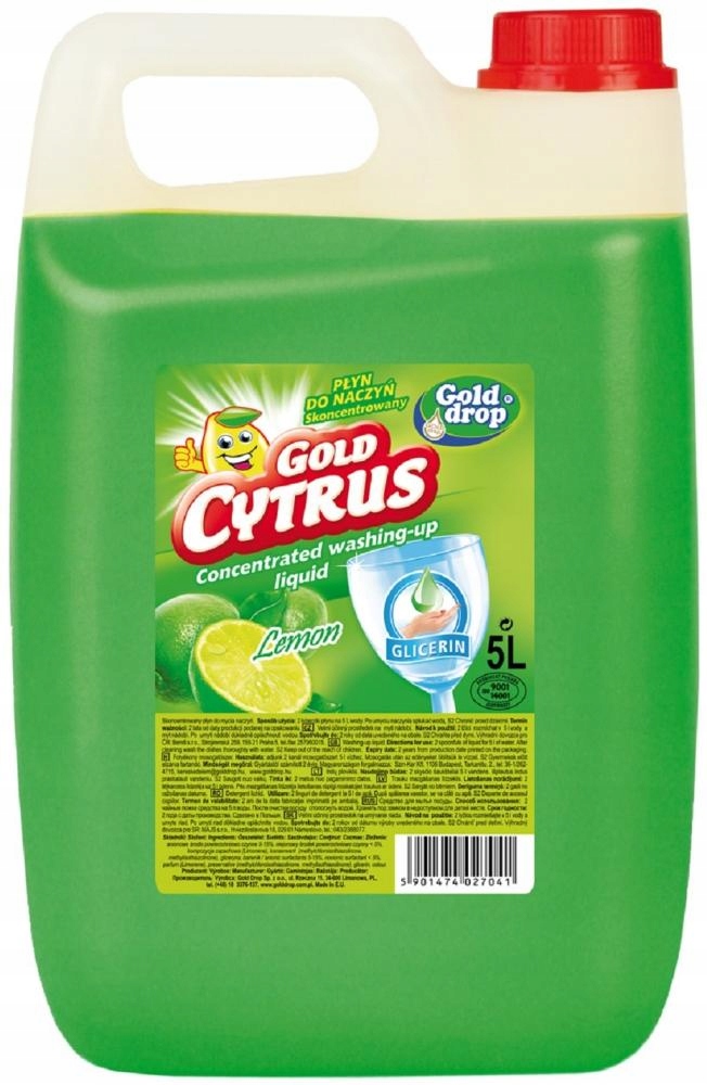 

Płyn do naczyń Gold Drop cytrynowy 5l