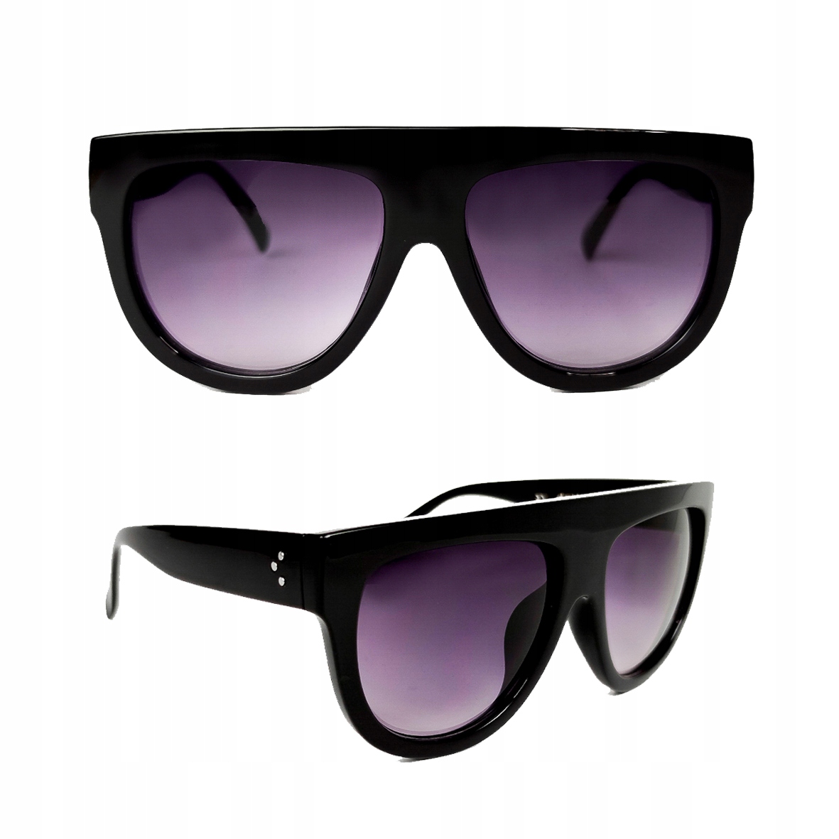 

Okulary Celin Shadow Czarne oversize filtr Uv