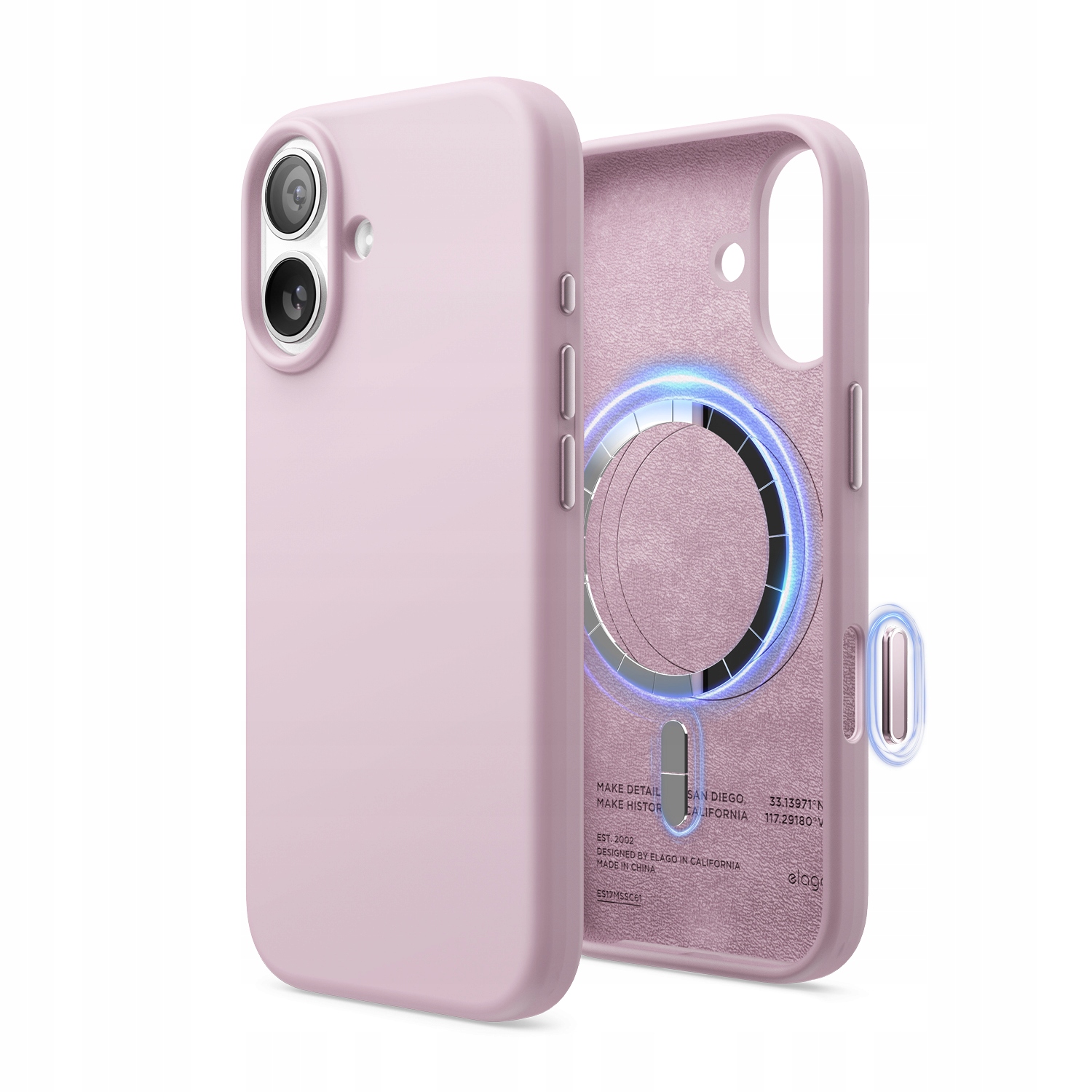 Silikonové Pouzdro s MagSafe Elago pro iPhone 17 Light Lilic