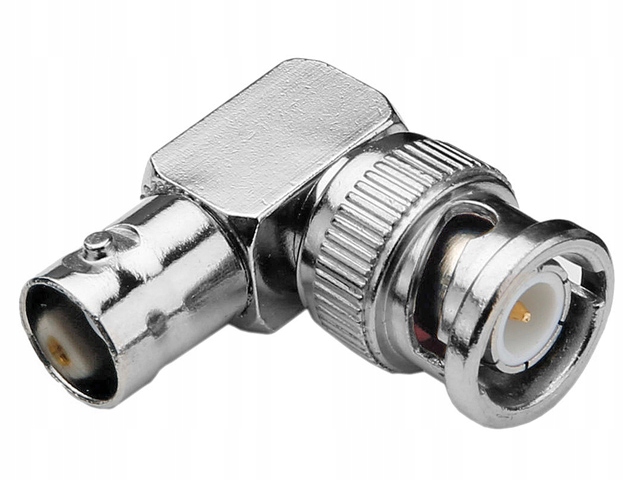 

Adapter Rf kątowy BNC/wt-BNC/gn Hq 50Ohm