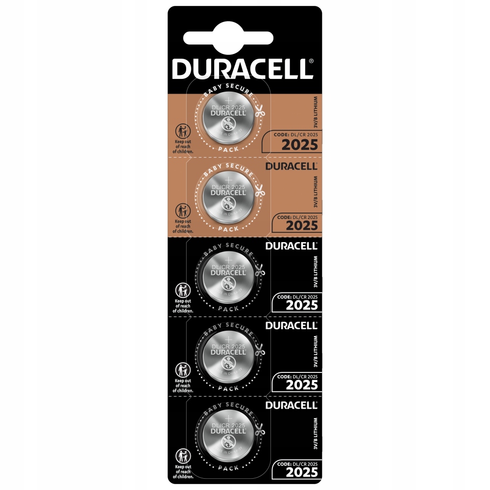 

5x Bateria Litowa Duracell Cr 2025 DL CR2025 3V