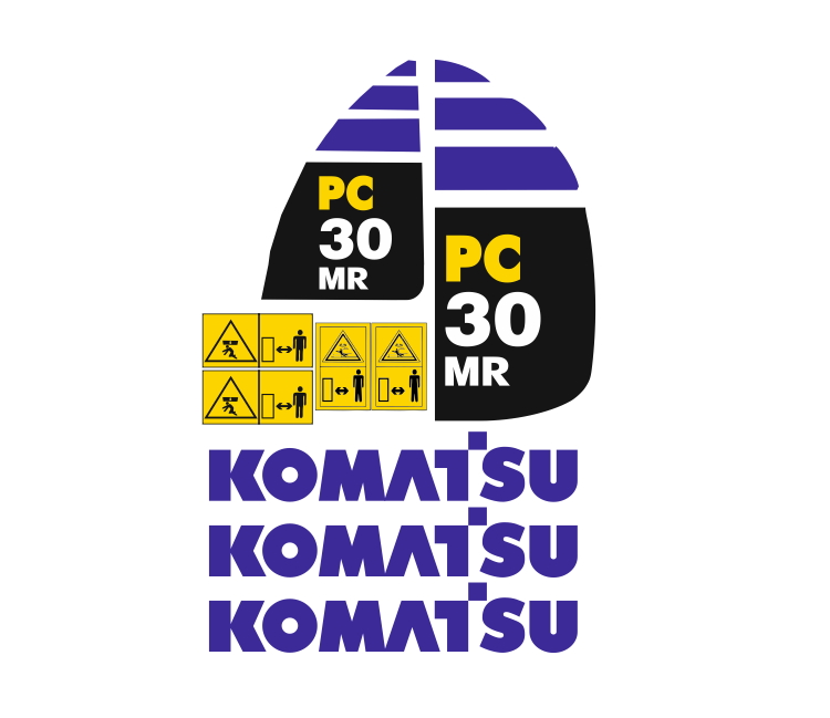 Samolepky samolepka Komatsu PC30MR