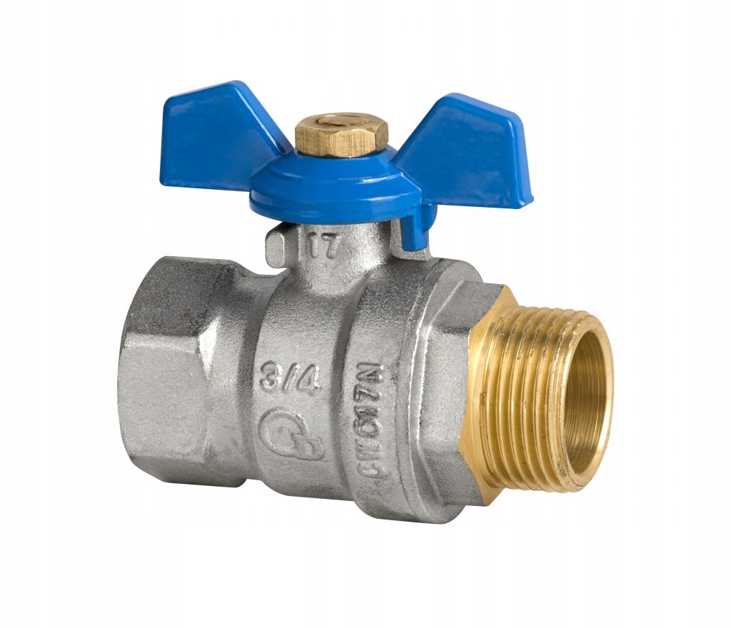 

Zawór kulowy PN30 z motylkiem 3/4" Wz 30 Bar