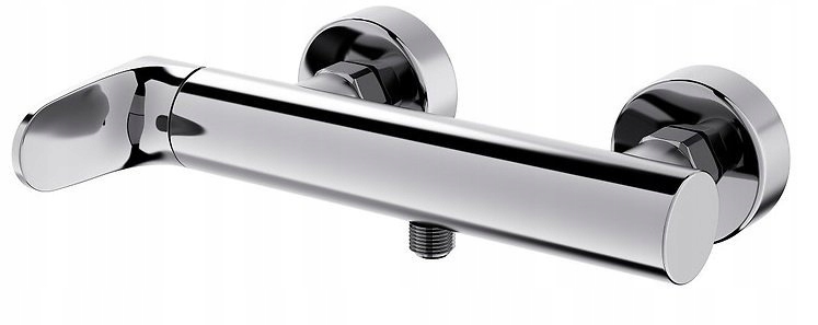 Inverto Chromová nástěnná baterie se dvěma směšovači, moderní styl