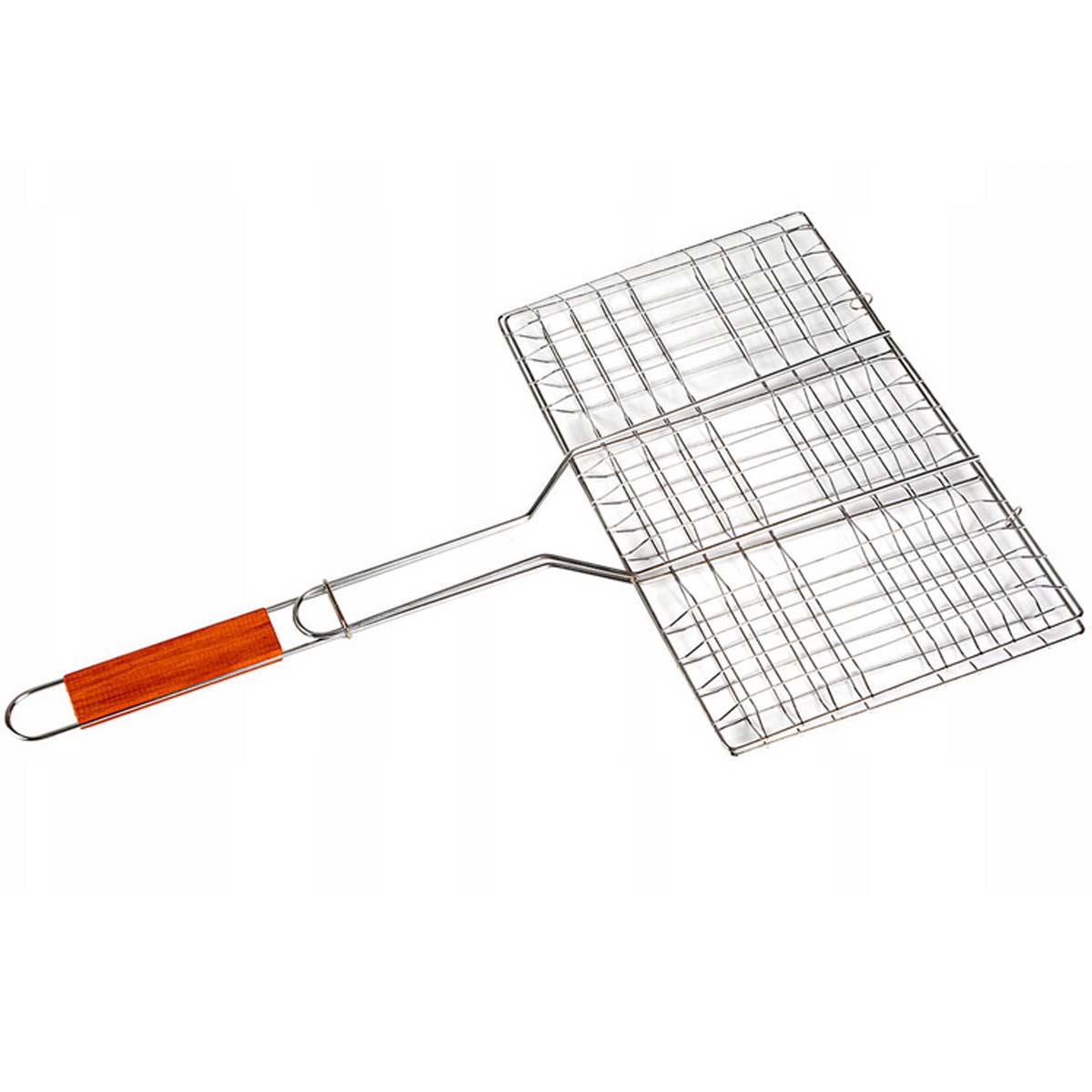 RUSZT DO GRILLOWANIA KRATKA OPIEKACZ ZAMYKANY SKŁADANY GRILLA MIĘS 34X58 CM Waga produktu z opakowaniem jednostkowym 0.38 kg