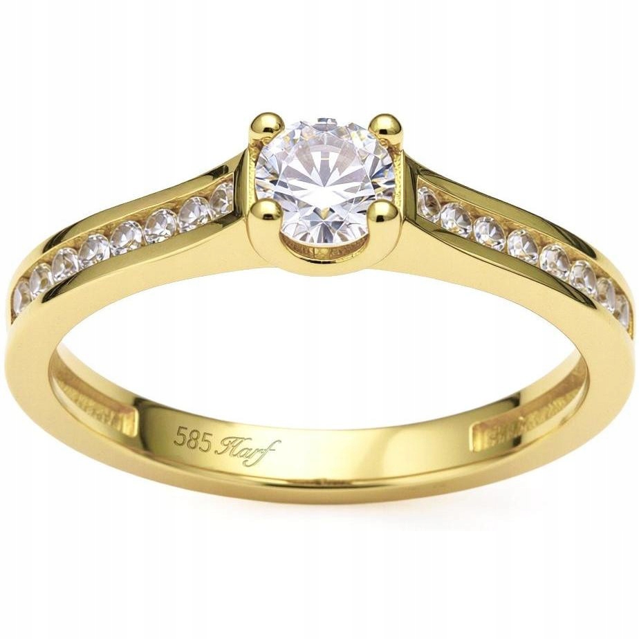 Prstýnek Harf zlato 585 R-14