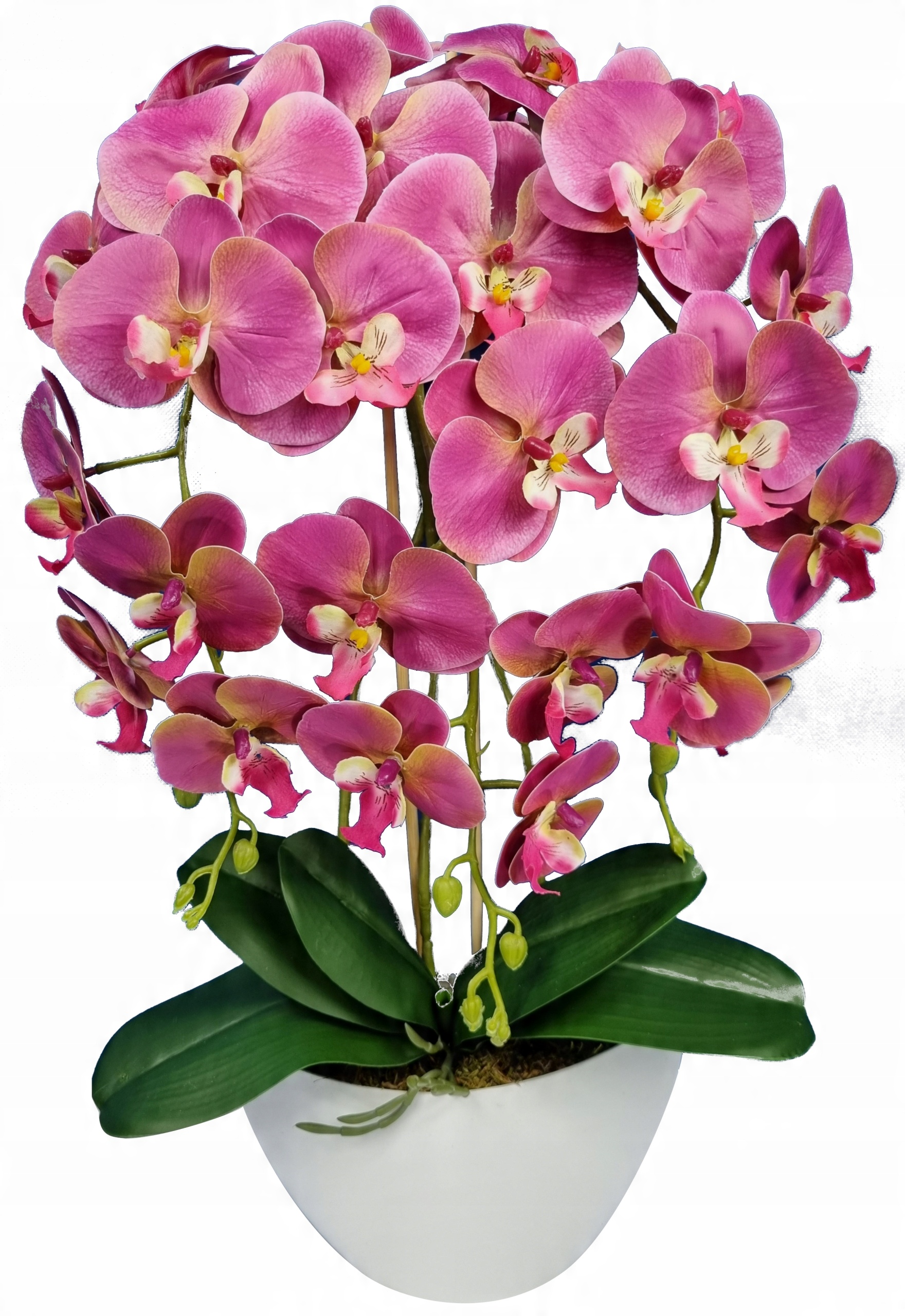 

Storczyk Sztuczny Kwiaty Orchidea 3P guma jak żywy
