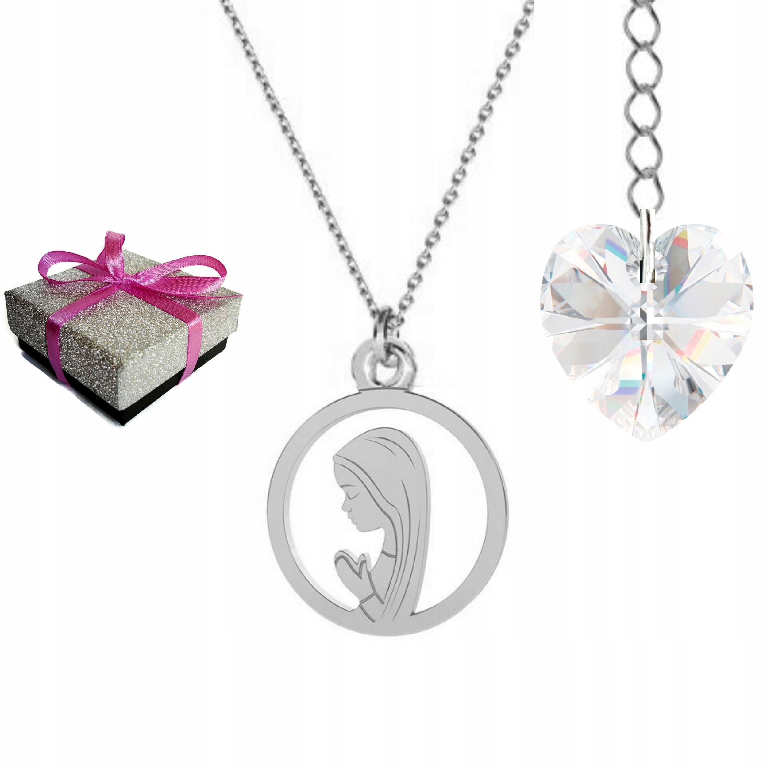 

Łańcuszek Medalik Matka Boska Fatimska Srebro 925