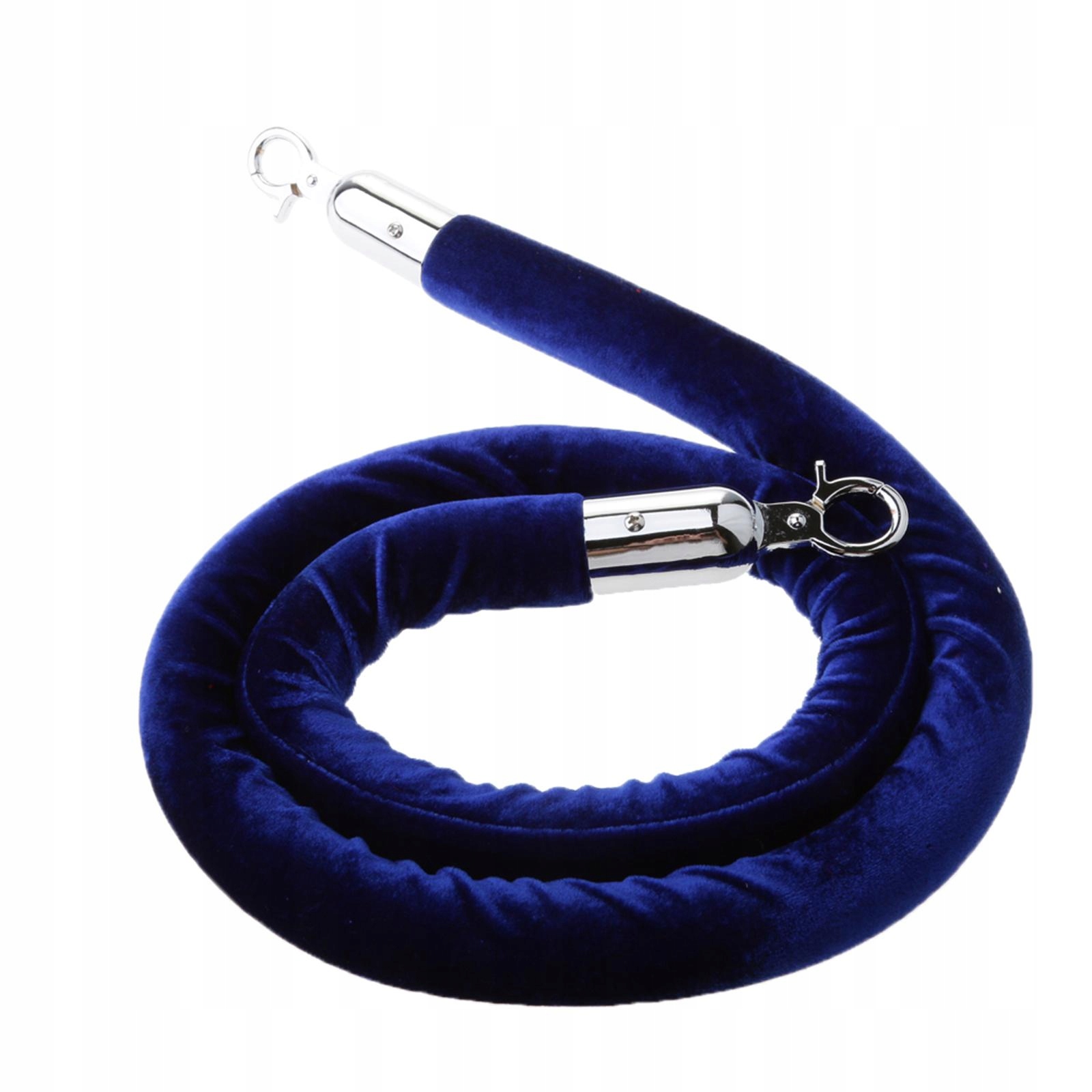 Liny kolejkowe Stanchion Velvet Rope, 5 stóp, 6 kolorów opcjonalnie , niebieski